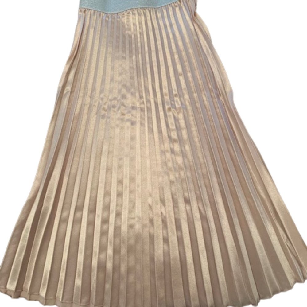 💕Clearance💕 SHEIN Pink Pleated Long Skirt Size XS - Picture 2 of 5